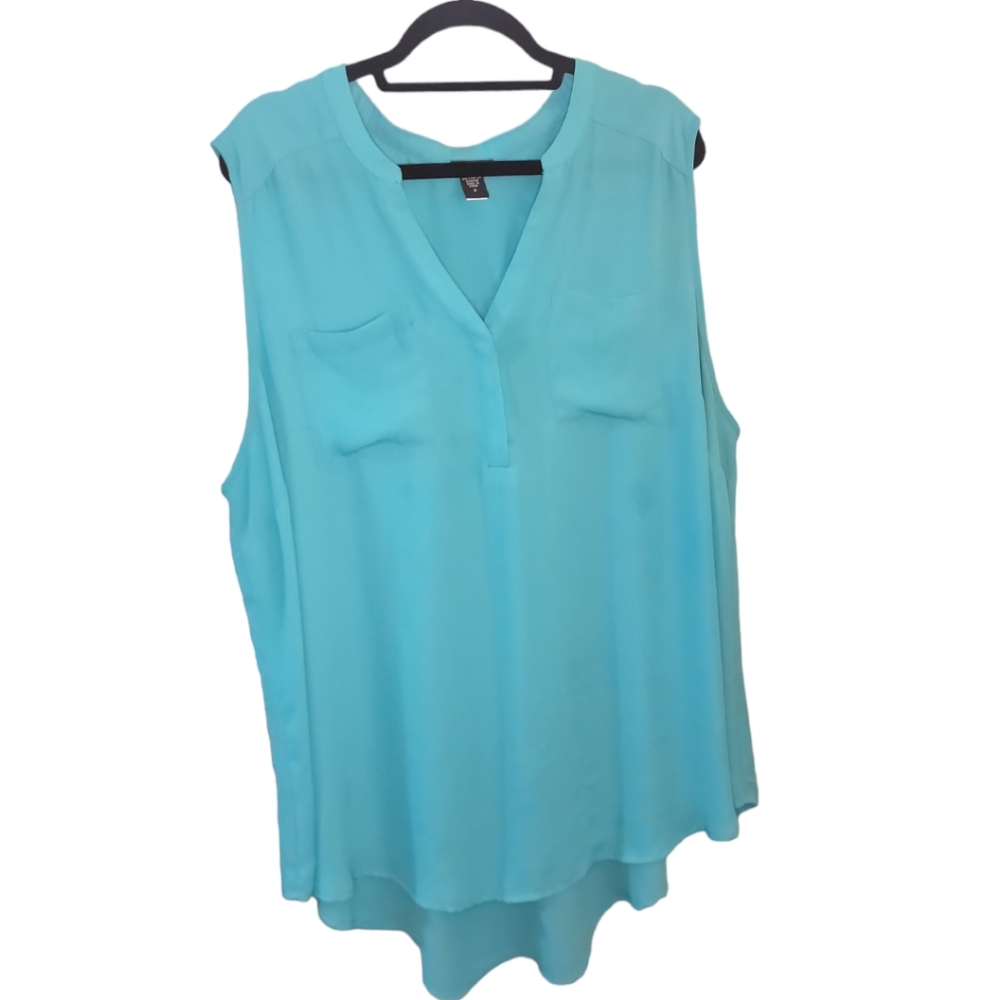 Teal V-Neck Tank